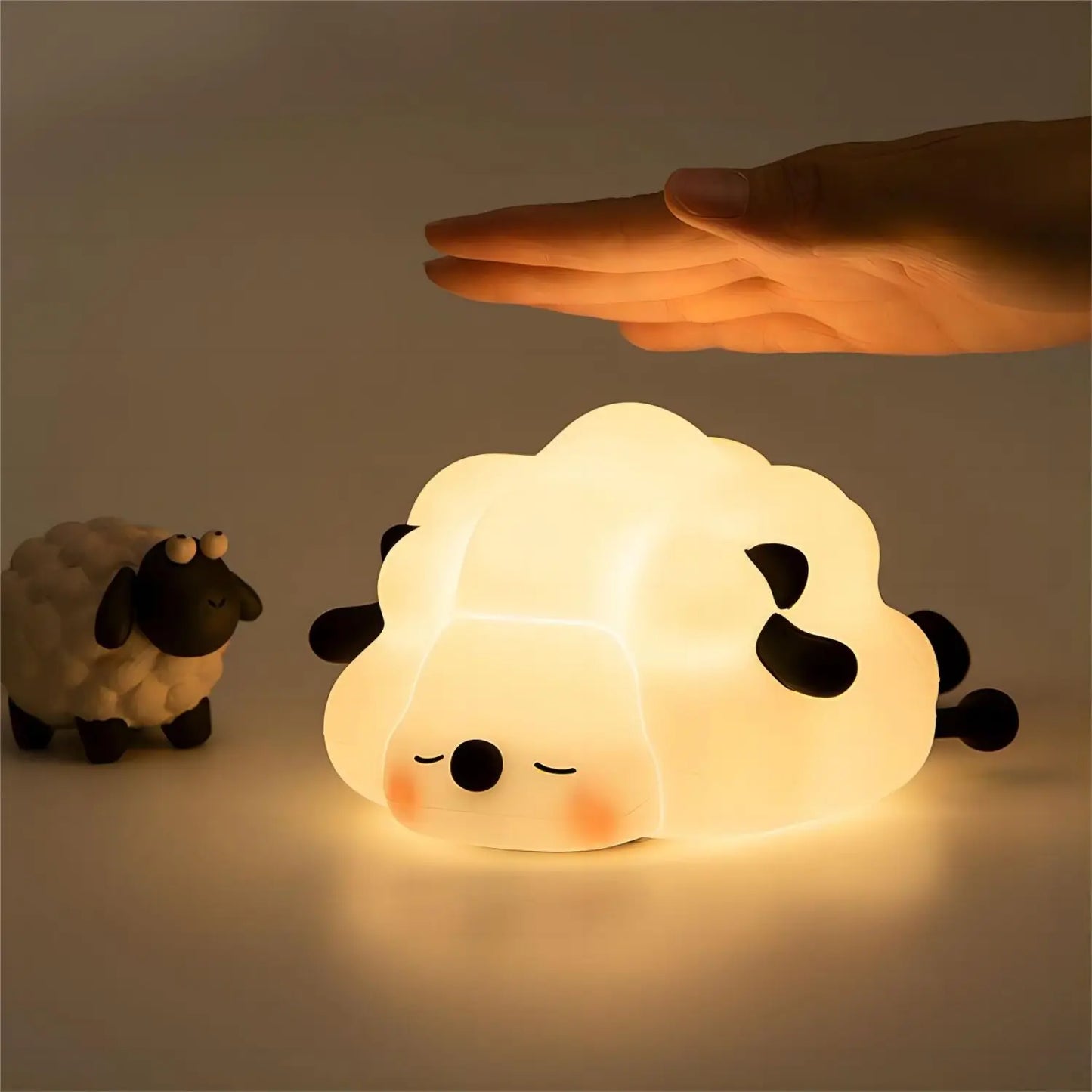 MochiGlow Silicone Night Lamp – Cute Rechargeable Ambient Light for Cozy Bedrooms & Desk Setups
