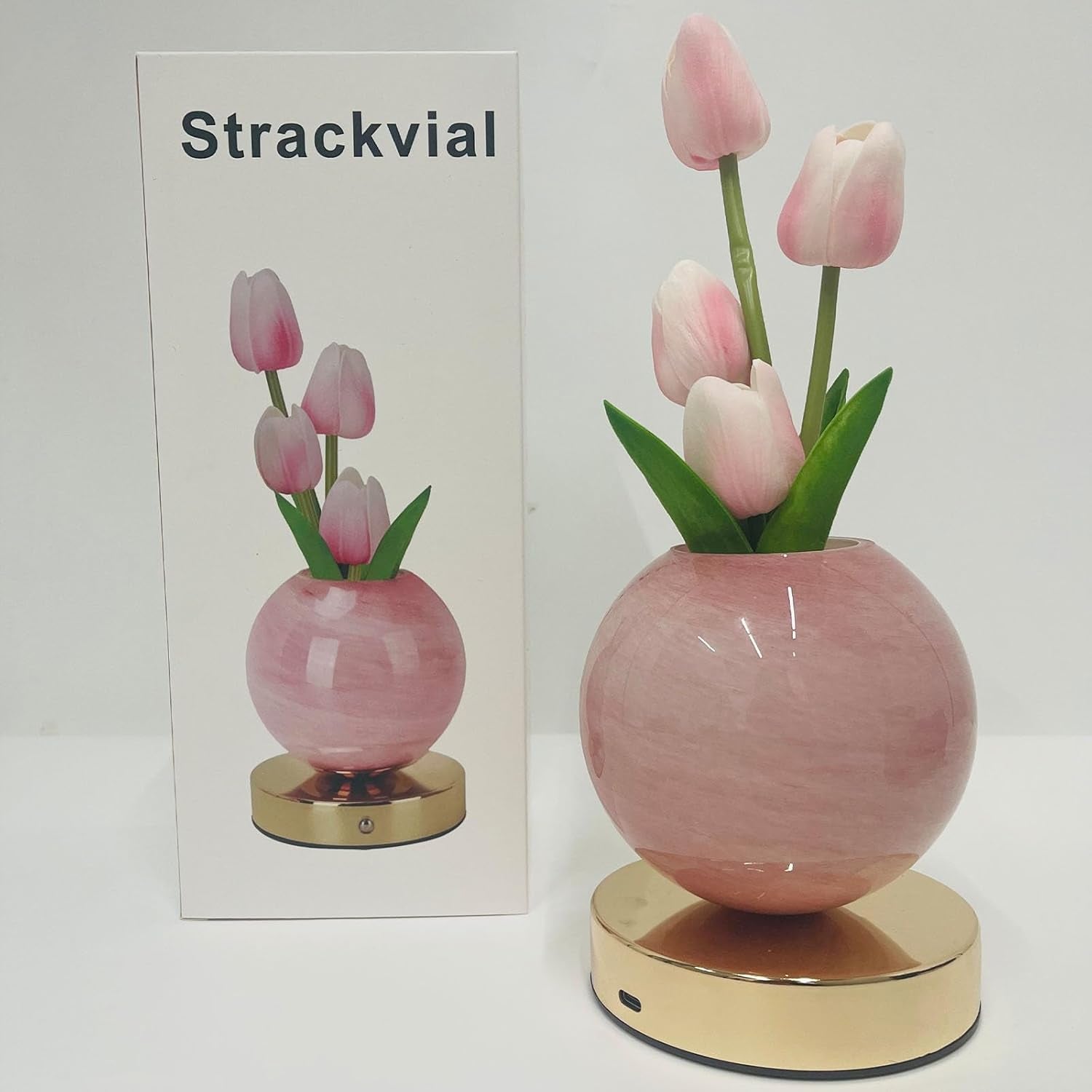 Tuloria Tulip Night Lamp – Rechargeable Touch-Control Ambient Flower Light for Cozy Bedrooms