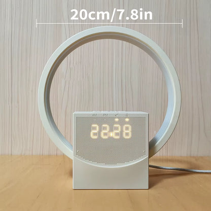 Sunrise Simulation Alarm Clock with Bluetooth Speaker & White Noise Machine – LED Wake Up Light, Smart Bedside Night Lamp, Digital Alarm Clock for Bedroom, Sleep Aid, Home Office Desk Decor with Ambient Lighting