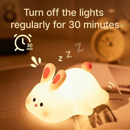 MochiGlow Silicone Night Lamp – Cute Rechargeable Ambient Light for Cozy Bedrooms & Desk Setups