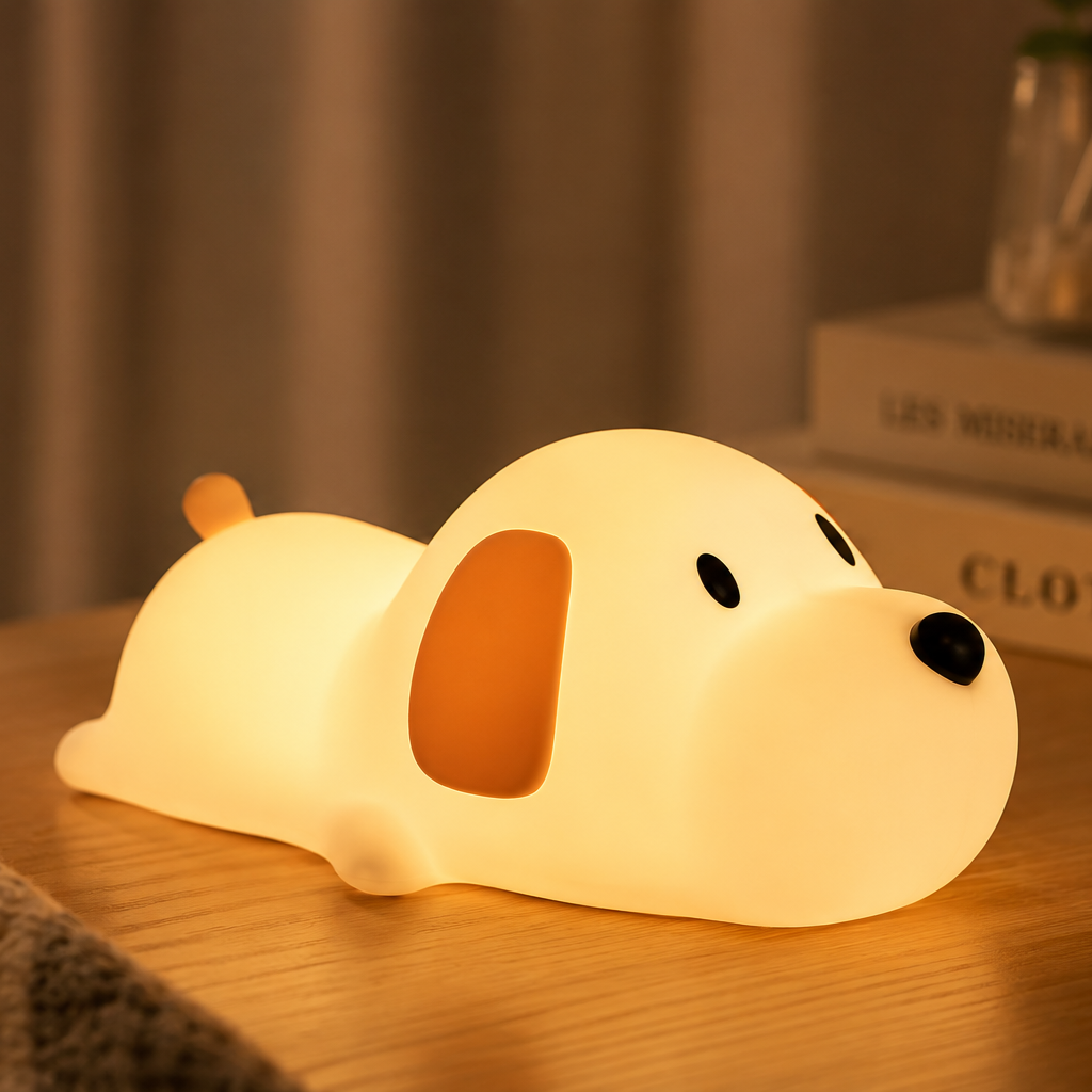 PawGlow Companion - Silicone Puppy Night Light | Lumineste