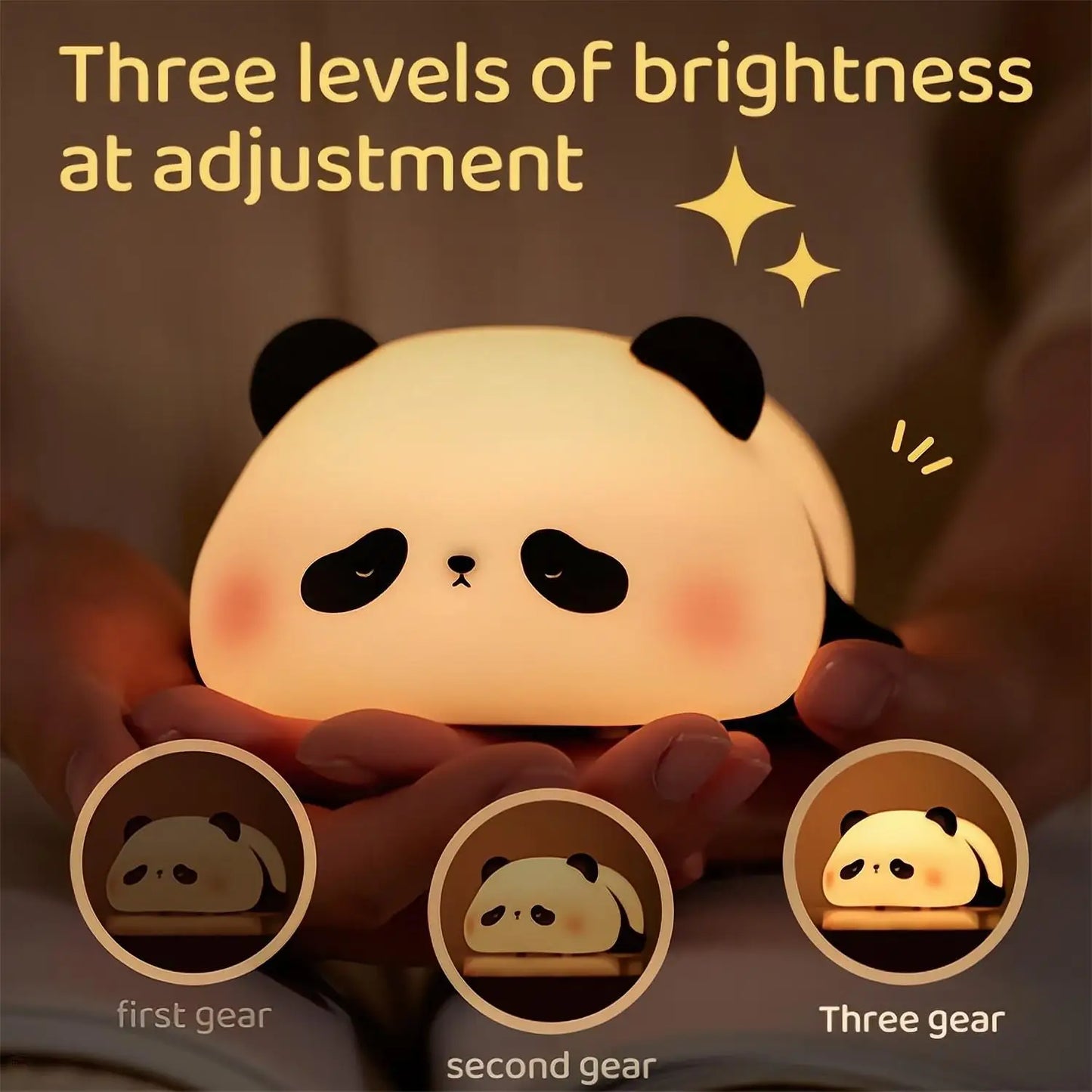 MochiGlow Silicone Night Lamp – Cute Rechargeable Ambient Light for Cozy Bedrooms & Desk Setups