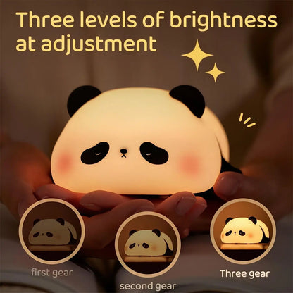 MochiGlow Silicone Night Lamp – Cute Rechargeable Ambient Light for Cozy Bedrooms & Desk Setups