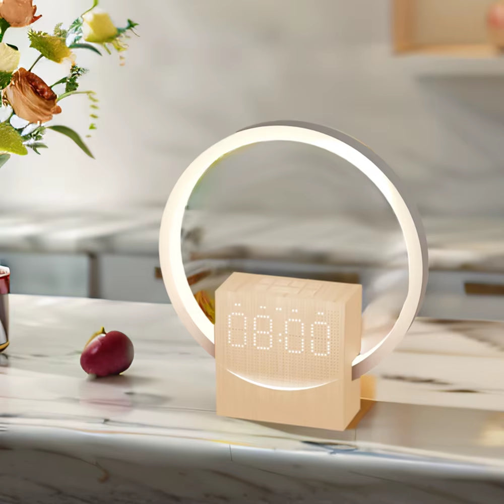 Sunrise Simulation Alarm Clock with Bluetooth Speaker & White Noise Machine – LED Wake Up Light, Smart Bedside Night Lamp, Digital Alarm Clock for Bedroom, Sleep Aid, Home Office Desk Decor with Ambient Lighting