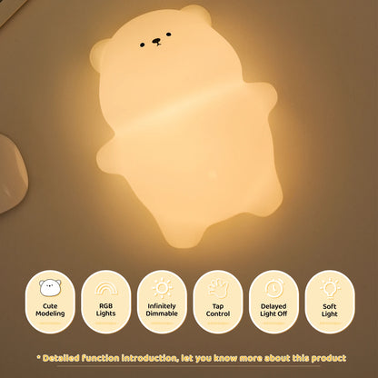 CloudBear Glow - Silicone Bear Night Light | Lumineste