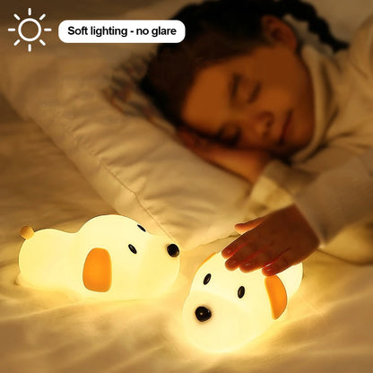 PawGlow Companion - Silicone Puppy Night Light | Lumineste