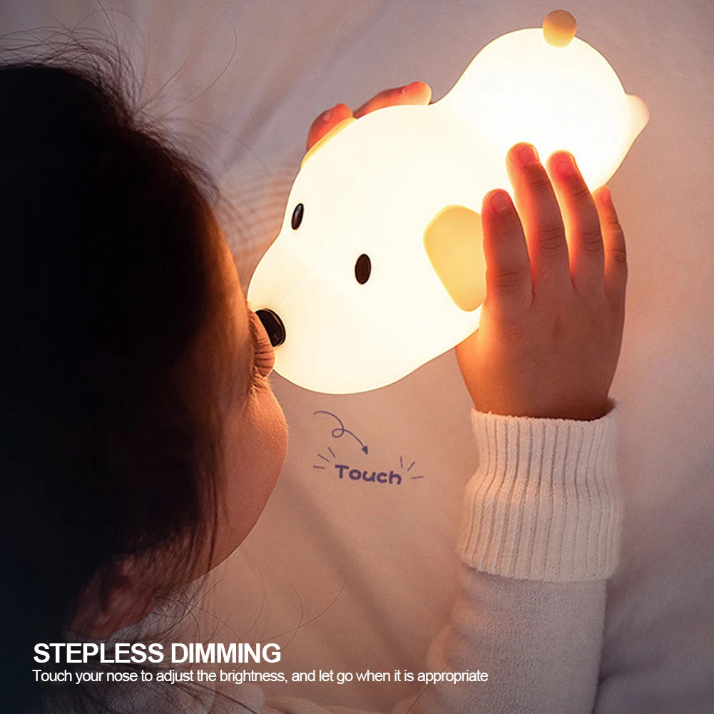 PawGlow Companion - Silicone Puppy Night Light | Lumineste