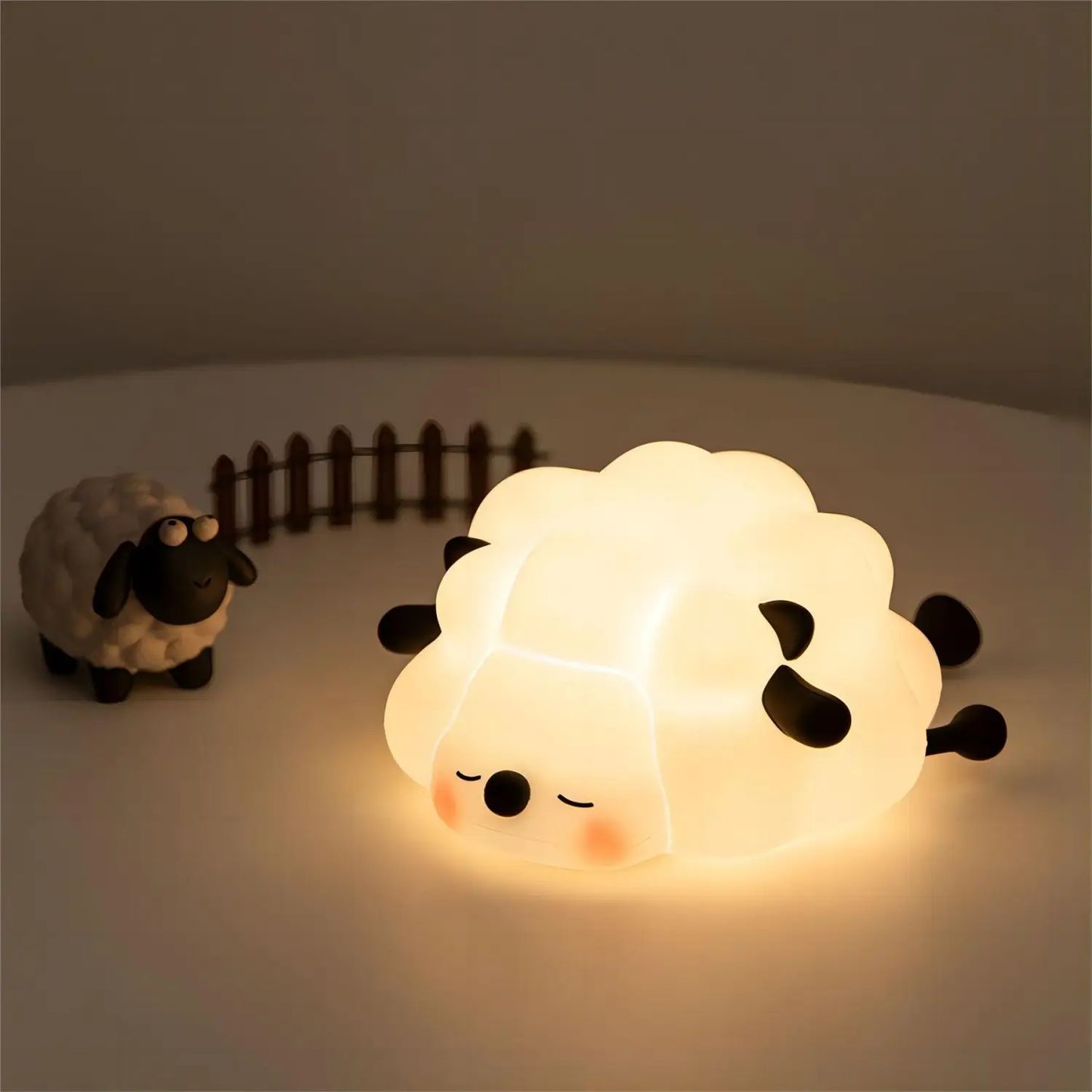MochiGlow Silicone Night Lamp – Cute Rechargeable Ambient Light for Cozy Bedrooms & Desk Setups