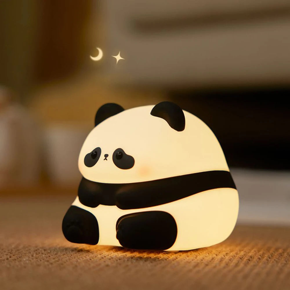 MochiGlow Silicone Night Lamp – Cute Rechargeable Ambient Light for Cozy Bedrooms & Desk Setups