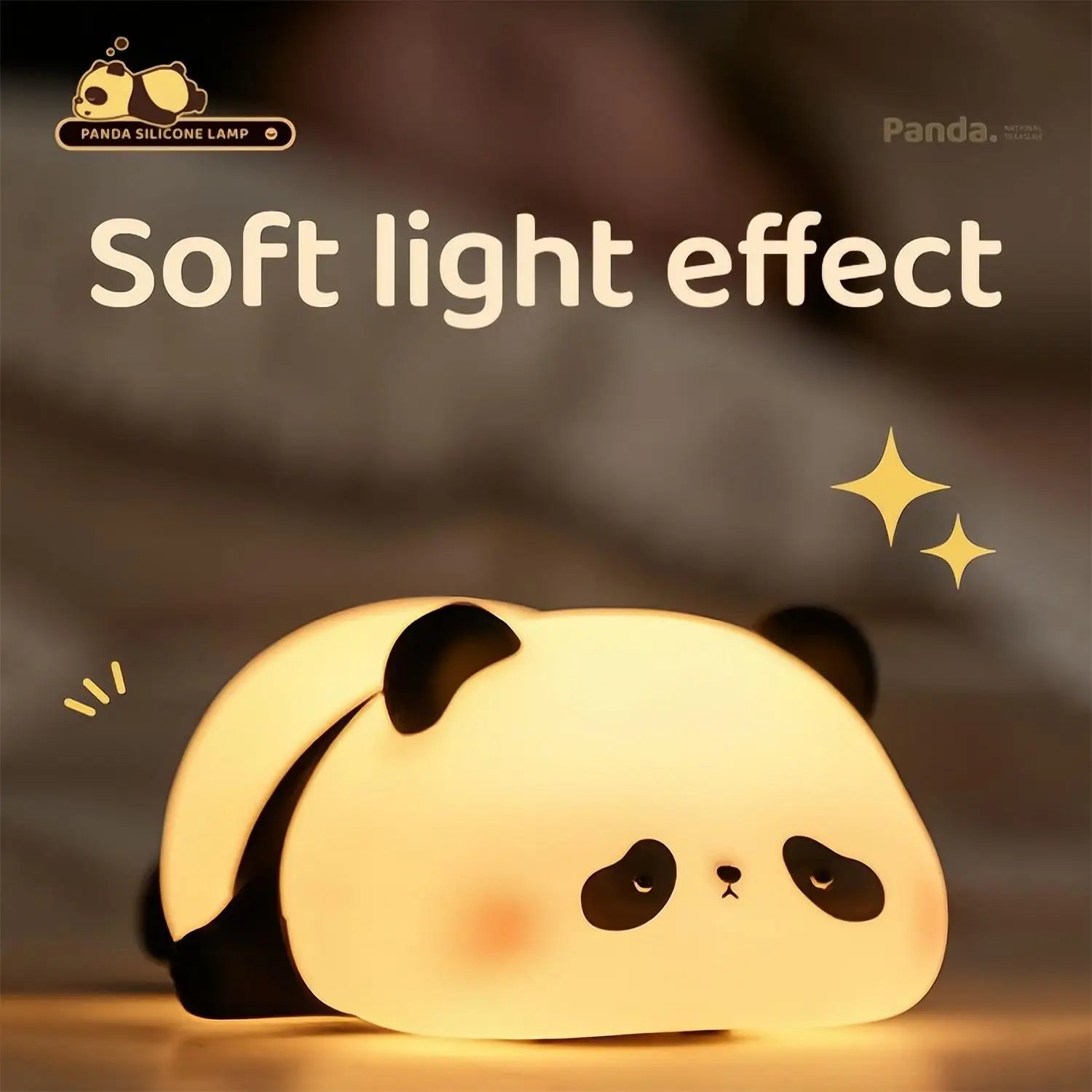 MochiGlow Silicone Night Lamp – Cute Rechargeable Ambient Light for Cozy Bedrooms & Desk Setups