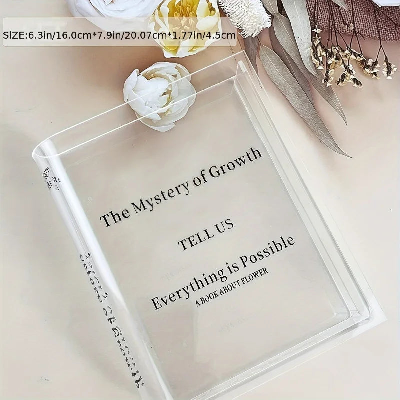 Novelle Book Vase – Minimal Acrylic Flower Vase for Aesthetic Room & Desk Decor